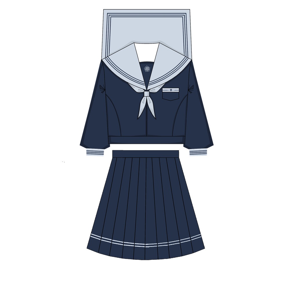 [SUI YING] CHENGNAN SHI ZHONGYI 원래 정통 JK 유니폼 기본 스타일 대학 스타일 학교 기여 선원 복장