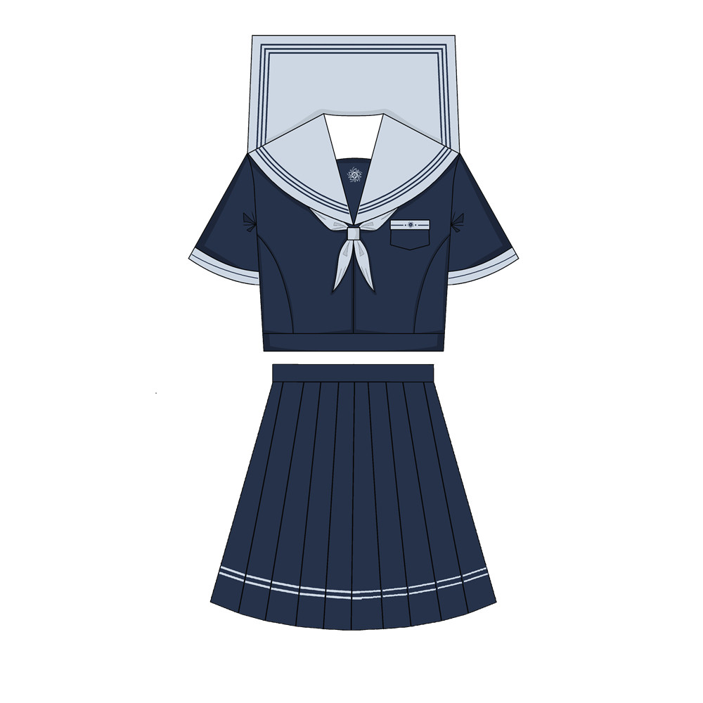 [SUI YING] CHENGNAN SHI ZHONGYI 원래 정통 JK 유니폼 기본 스타일 대학 스타일 학교 기여 선원 복장