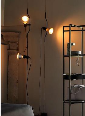 意大利现代极简Parentesi客厅卧室床头工业风可调节氛围落地灯饰