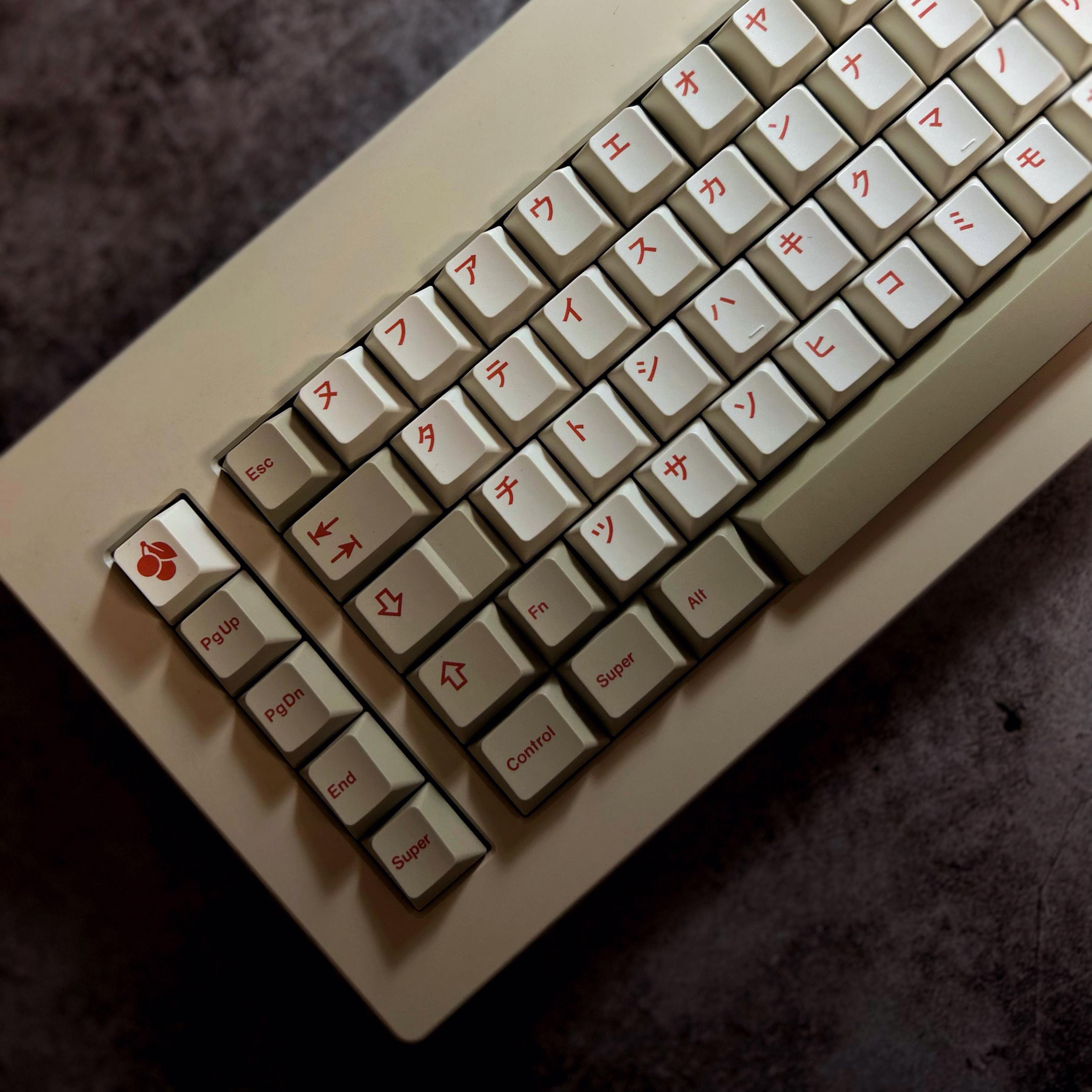 U9 L9复古客制化键盘pbt热升华原厂高度键帽俄文日文字根分裂空格