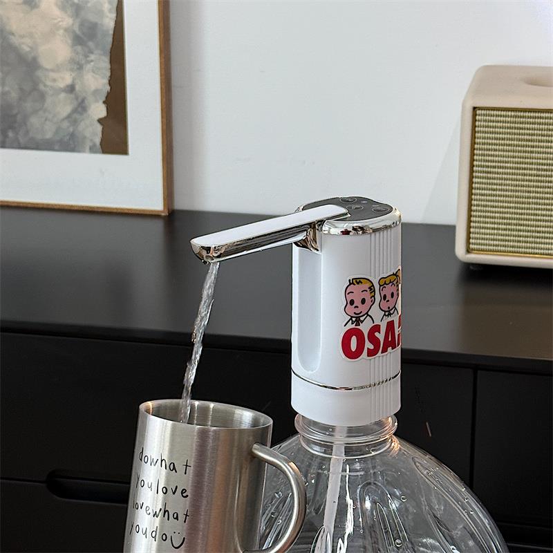 *漂亮的小姨妈*可爱纯净水自动抽水器桶装水饮水机小型电动泵充电