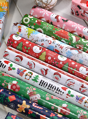 10PCS Christmas Gift Wrapping Paper Rolls,decoration,wrapper