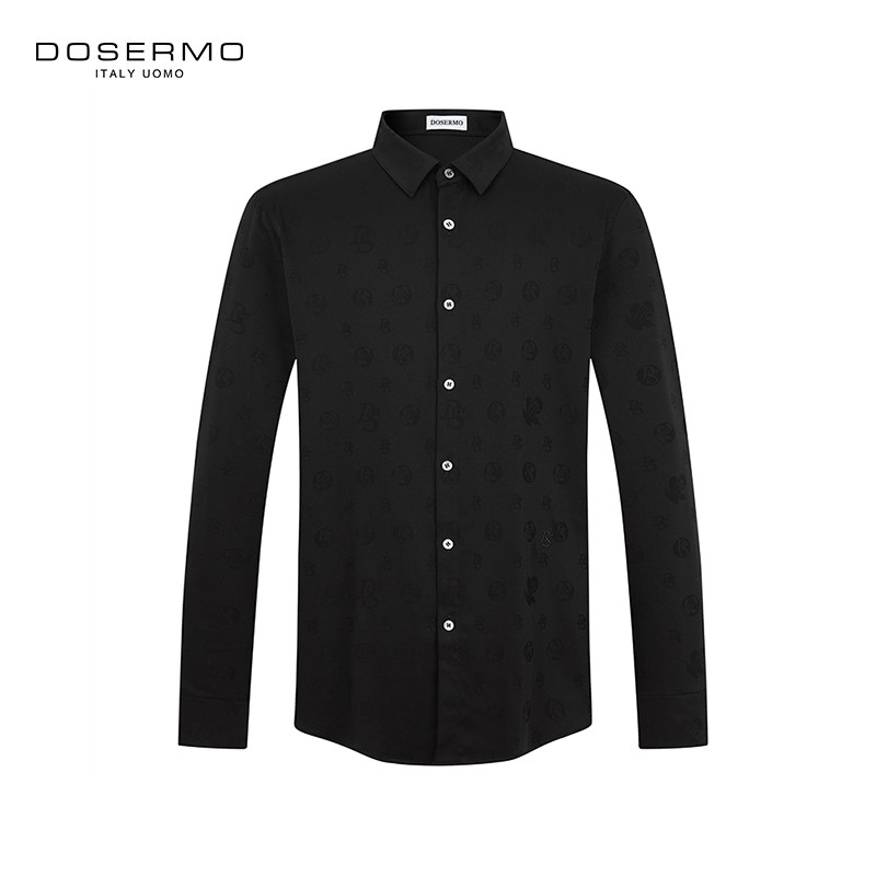 DOSERMO轻奢男装提花长袖