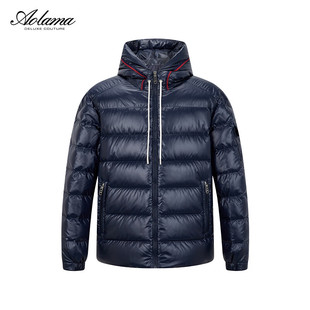 奥拉玛(Aolama)轻奢男装羽绒服冬季新款时尚百搭连帽鹅绒羽绒服