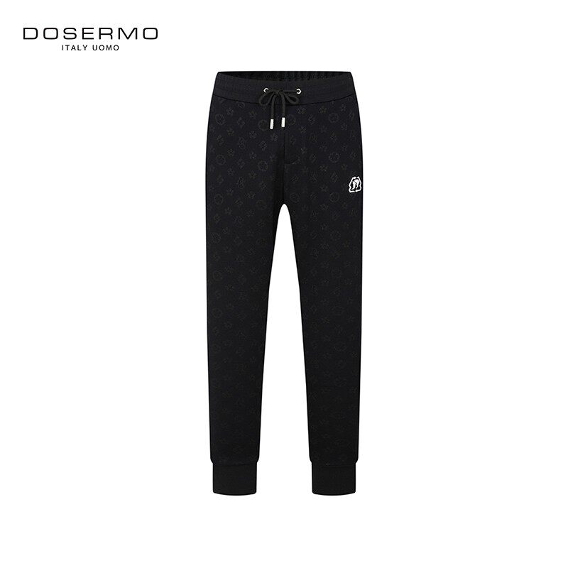 DOSERMO丹西摩提花抽绳休闲裤