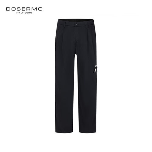 丹西摩（DOSERMO）轻奢男款春秋新款休闲裤直筒裤时尚潮男