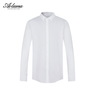 AOLAMA奥拉玛男装春秋新款休闲长袖衬衫上衣080143018