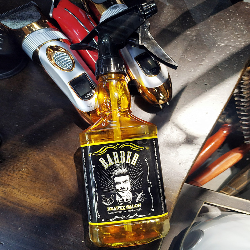 barber复古油头水壶理发店专用细雾喷瓶发廊美发专业喷雾器家用
