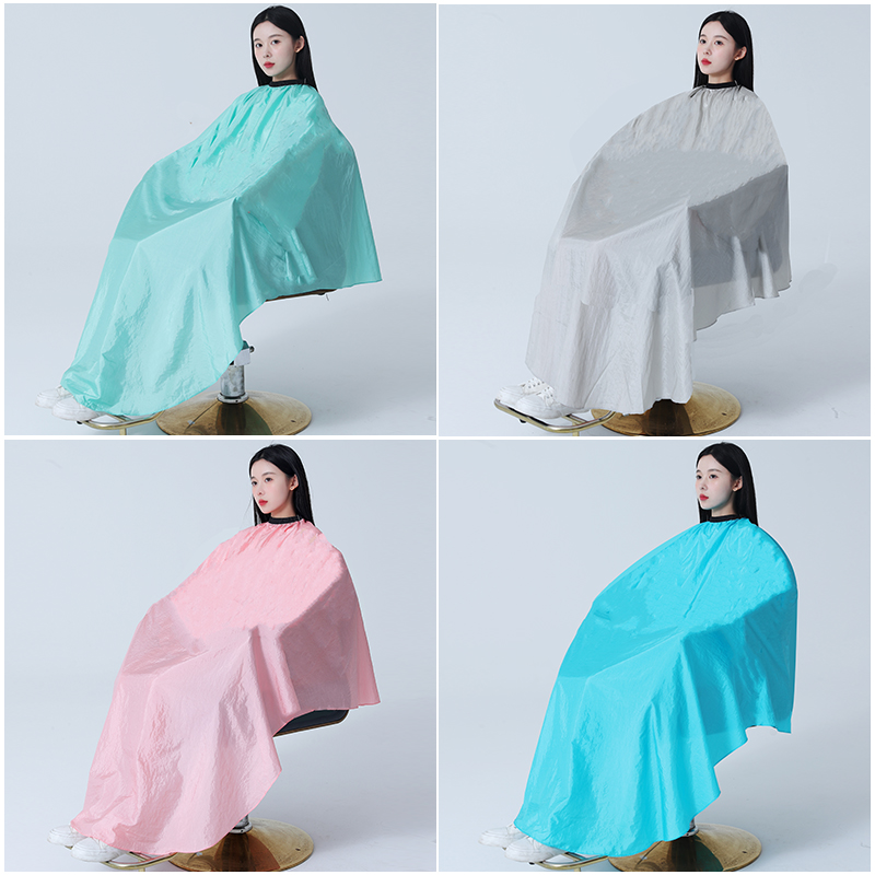 发廊专用加大号理发围布美发店剪发防静电不粘发围脖店名LOGO订制