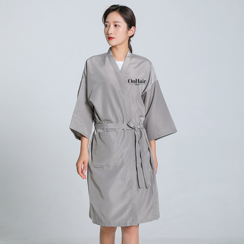 网红款高档客袍烫染潮牌logo美发