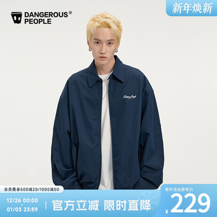 Dangerouspeople薛之谦dsp刺绣小标印花夹克秋季 潮牌百搭宽松外套