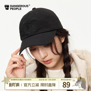 Dangerouspeople薛之谦dsp纸袋人贴布刺绣棒球帽潮流百搭鸭舌帽