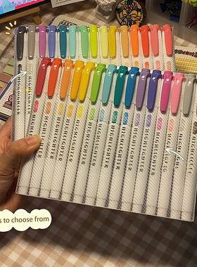 15Colors Highlighter Pen Set Fluorescent Drawing Markers Hig