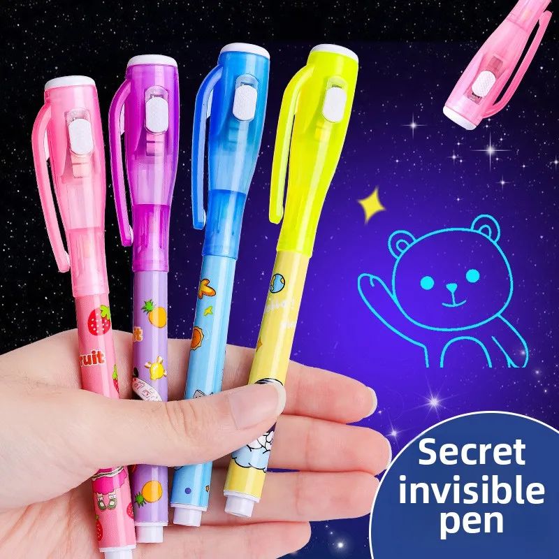 Magic Invisible Highlighter Pen with UV Light Painting Marke