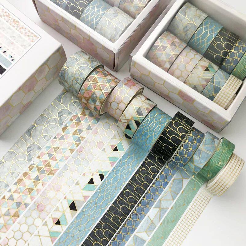 Grid Washi Tape Set Japanese Paper Masking Adhesive - Product image 3