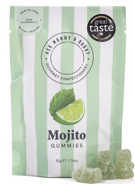 澳洲直邮 Ask Mummy Daddy 伴手礼无酒精鸡尾酒软糖 mocktail 50g