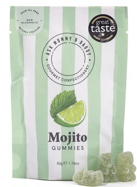 澳洲直邮 Ask Mummy Daddy 伴手礼无酒精鸡尾酒软糖 mocktail 50g