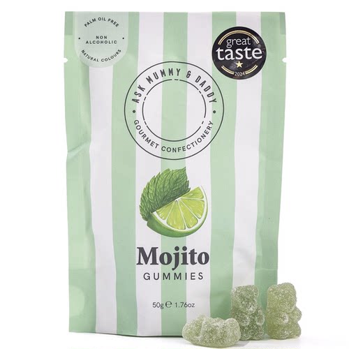 澳洲直邮 Ask Mummy Daddy 伴手礼无酒精鸡尾酒软糖 mocktail 50g