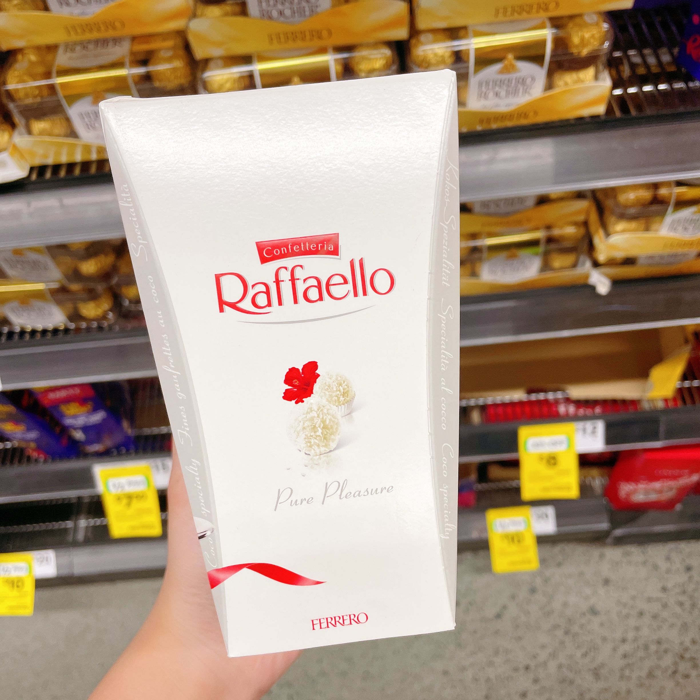 澳洲代购直邮费列罗raffaello拉斐尔雪柔椰蓉扁桃仁巧克力球 23粒