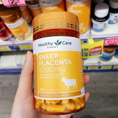澳洲代购直邮 Healthy Care Sheep Placenta 羊胎素 5000mg 100粒