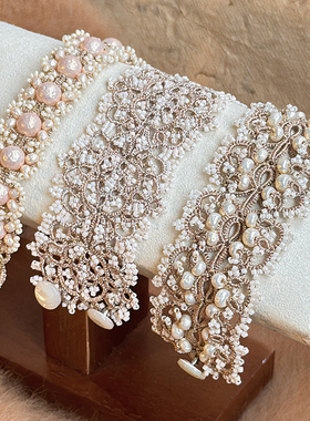 【蔡琳同款手链】Lorina Balteanu 手工蕾丝欧美小众珍珠编织手饰