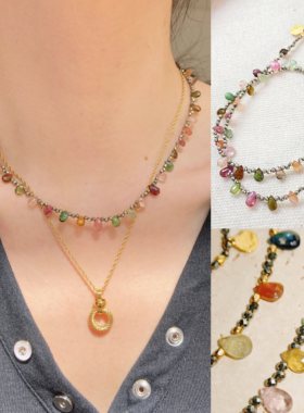 BohemianRhapsodie彩色碧玺项链