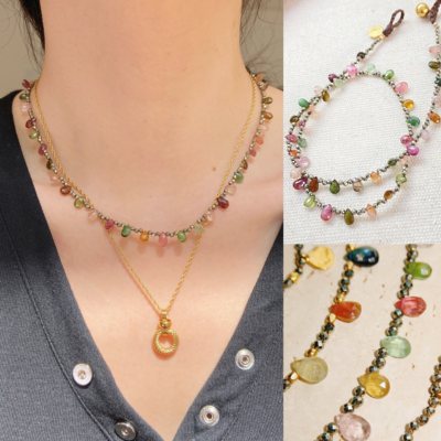 BohemianRhapsodie彩色碧玺项链