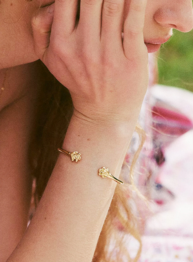 法国Louise Damas正品开口手镯女轻奢小众设计高级感气质精致手饰