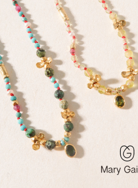 MaryGaitani小众手工锤痕项链