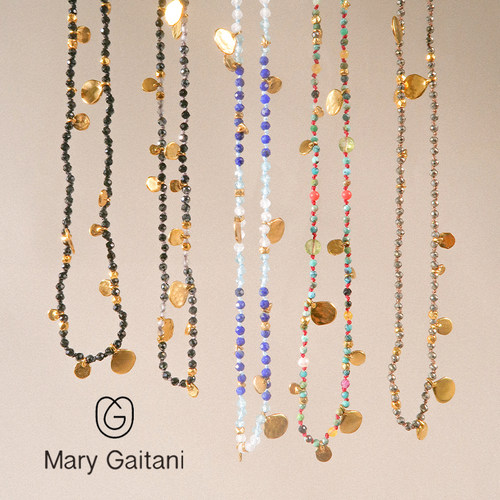 MaryGaitani黄铁矿短款项链