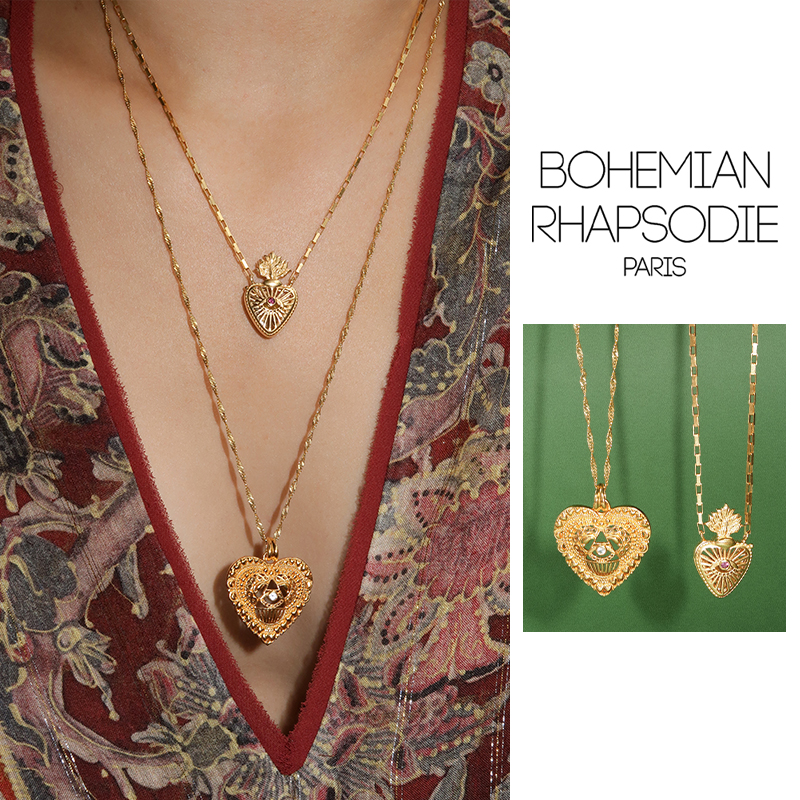 BohemianRhapsodie爱心吊坠项链