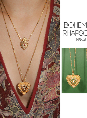 BohemianRhapsodie爱心吊坠项链