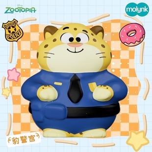25年新疯狂动物城ZOOTOPIA2 闪电树懒豹警官可爱慢回弹玩具捏捏乐