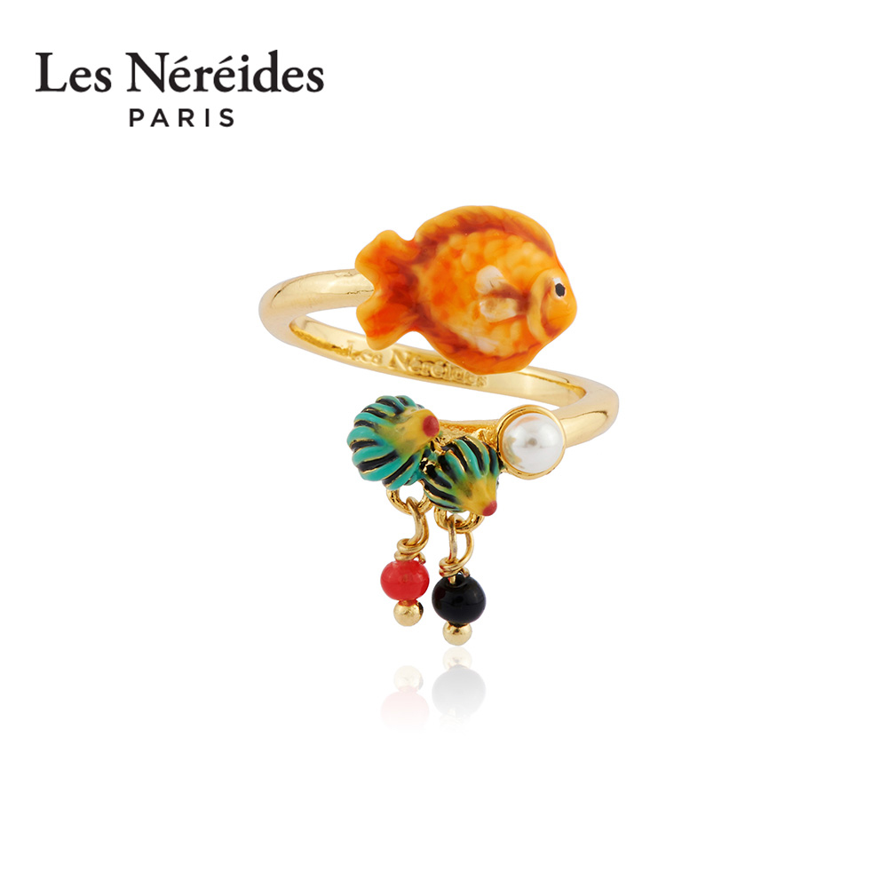 LesNereides花色小鱼手链耳钉