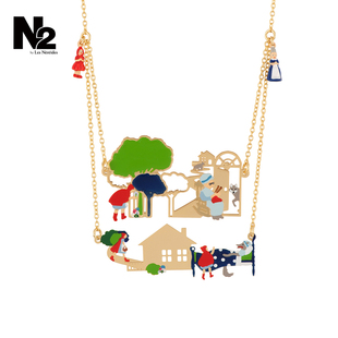 小红帽系列 Nereides Les 小红帽故事场景双排项链