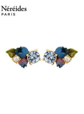 Les Nereides四季浆果系列 蓝莓 耳钉 小众设计感生日礼物送闺蜜