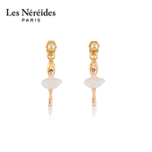 Les Nereides芭蕾女孩迷你系列珍珠珐琅原创设计气质耳环耳饰女