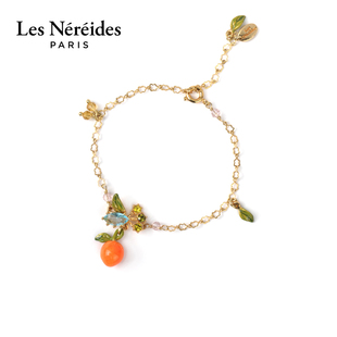 甜橙子手链镀金 橙花绿叶手链 Les Nereides普罗旺斯花园系列