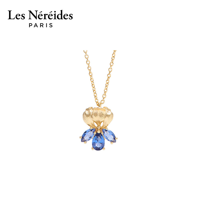 Les Nereides鸢尾花系列 金色鸢尾花 项链