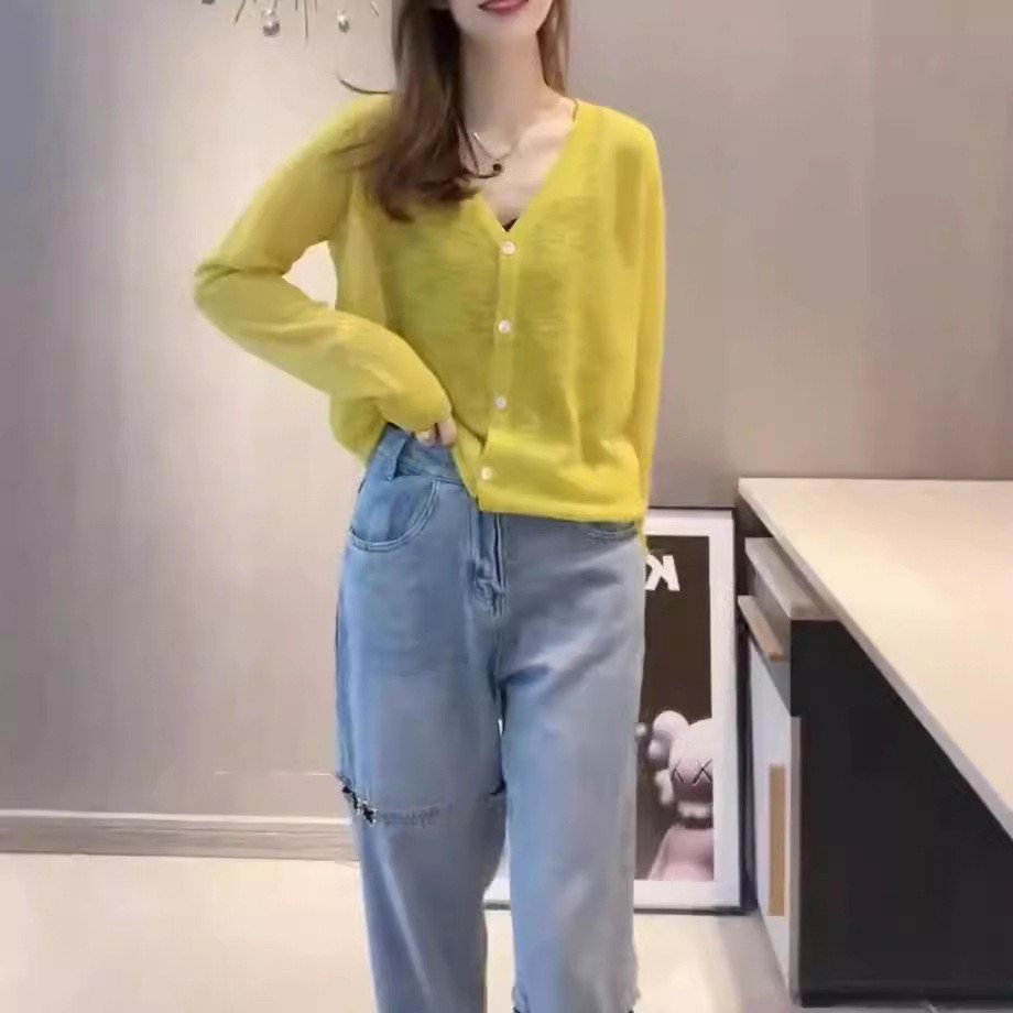 日系george melis新款v领单排扣宽松上衣洋气休闲牛仔裤显瘦女