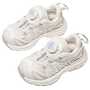 儿童网面透气运动鞋夏季新款男童户外轻便跑步鞋女小童潮流老爹鞋