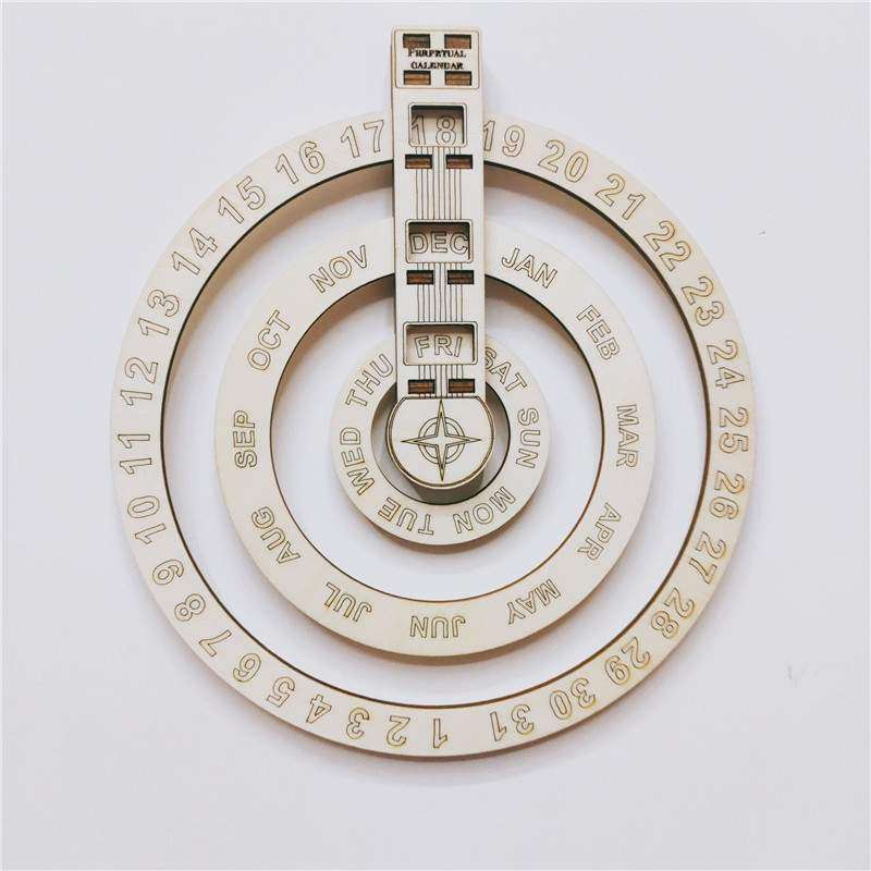 亚马逊新款2023年木质挂历圆形旋转日历墙壁装饰万年历跨境日历表,个性定制/设计服务/DIY,个性徽章/吧唧定制,淘宝优惠券,粉丝福利购,淘宝优惠卷