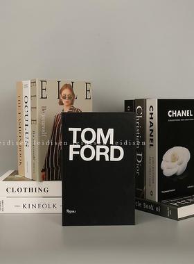 大莅摆件假书仿真书餐厅轻奢店铺软摄影拍摄道具籍书房装饰品英文