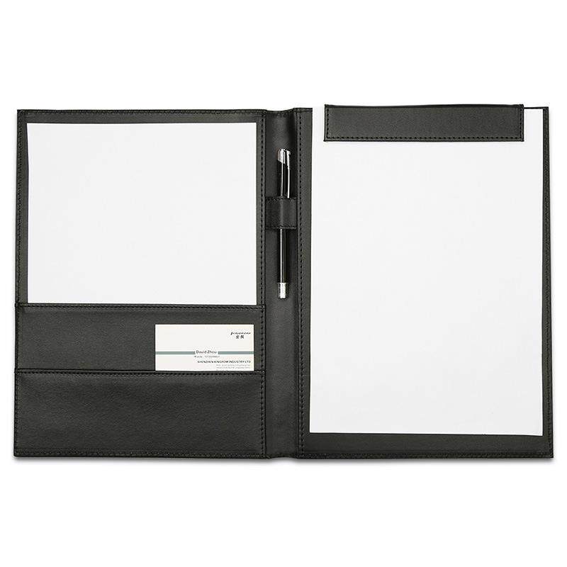 A4皮革会议夹商务办公签约本合同夹资料夹酒店服务指南夹子收纳