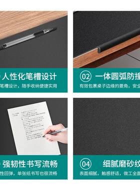 扣挂边电脑防水鼠标垫公写字桌垫商务老板大班台书桌垫超大尺寸