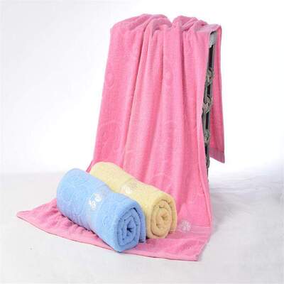 东晨实力毛巾厂提花纯棉浴巾70x140加厚加大吸水蘑菇礼品 柔软