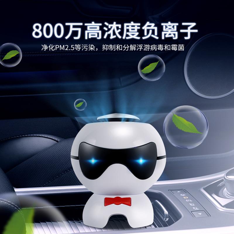 新款车载汽车净化器车内智能香薰机除异味空气负离子小型卡通小狗