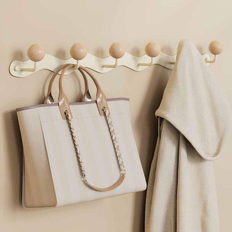 铁艺门后挂钩卧室免打孔收纳挂钩壁挂墙上时尚简约收纳家用挂衣架