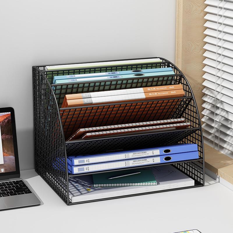 文件收纳架办公桌置物架文件夹文件框书立架文件收纳盒办公室用品
