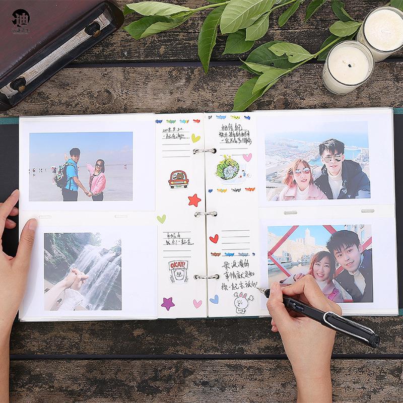 DIY可写字插页式5寸6寸相册家庭影集厂手工本成长情侣恋爱纪念册